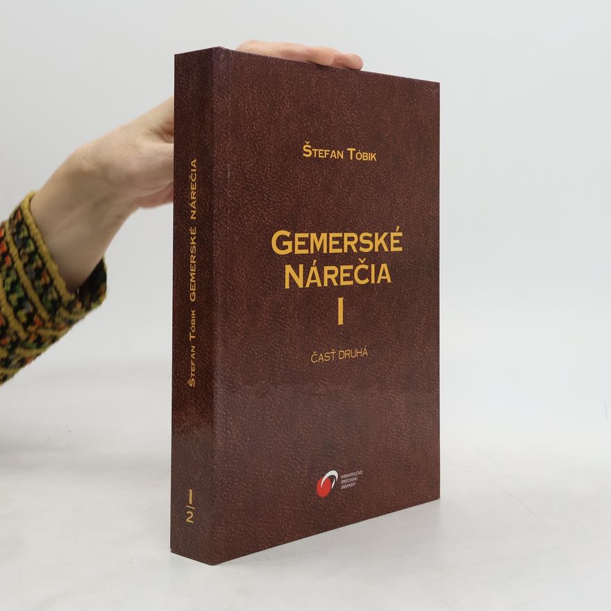 Štefan Tóbik Gemerské nárečia. I