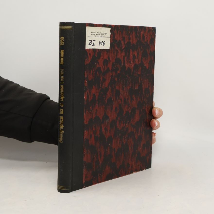 Various authors Bibliographical List of Japanese Learned Journals 2