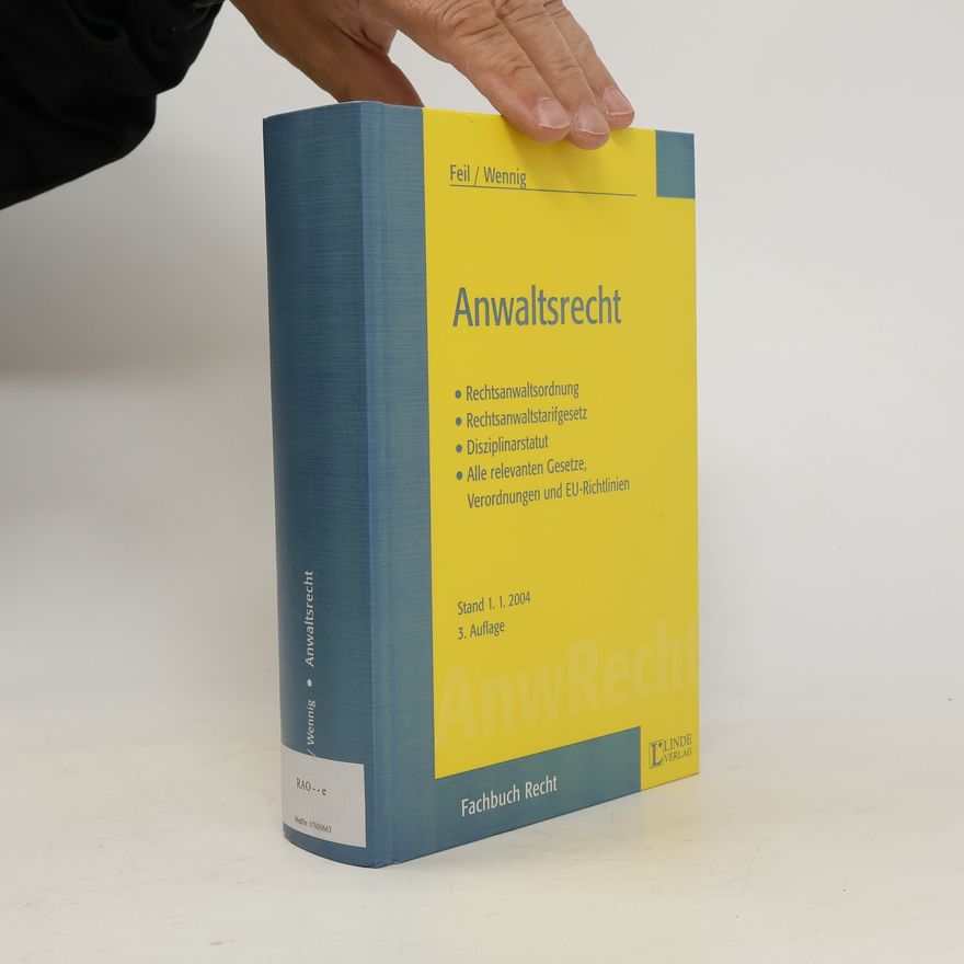 Erich Feil Anwaltsrecht