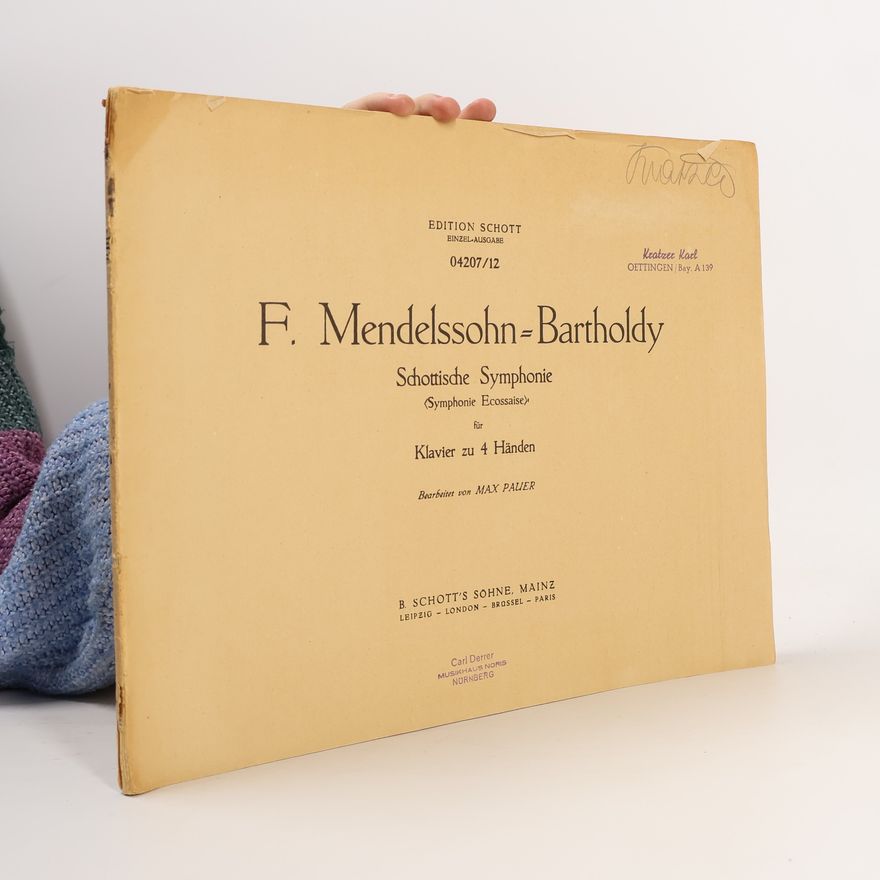 Felix Mendelssohn Schottische Symphonie für Klavier zu 4 Händen