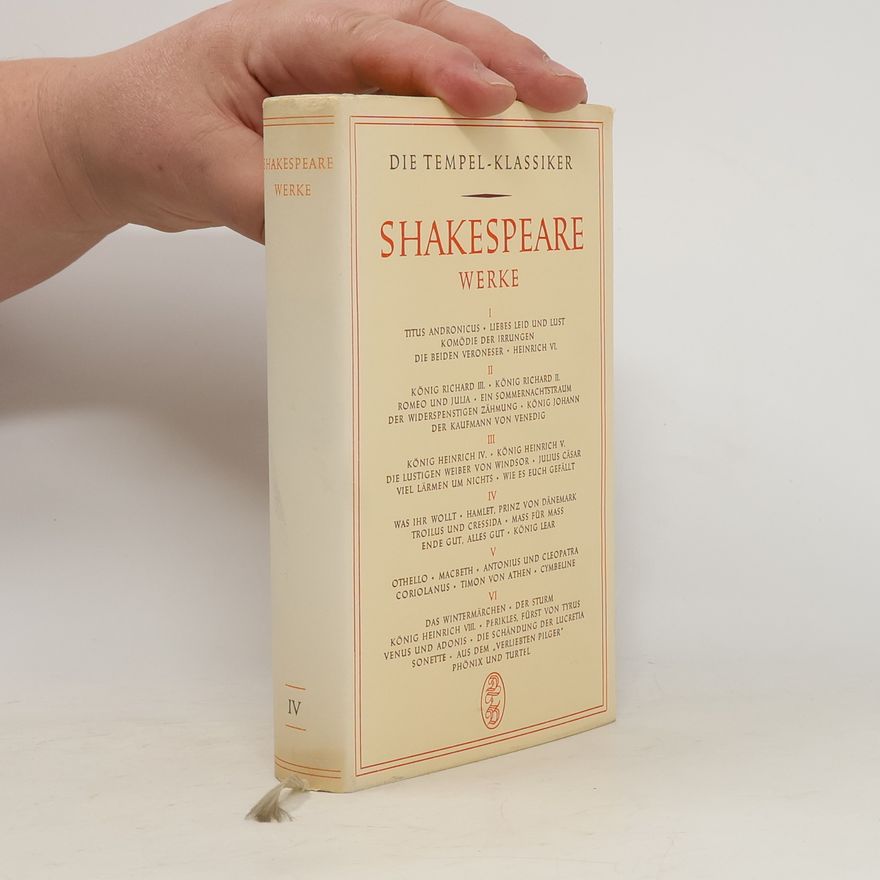 William Shakespeare Shakespeare Werke IV.