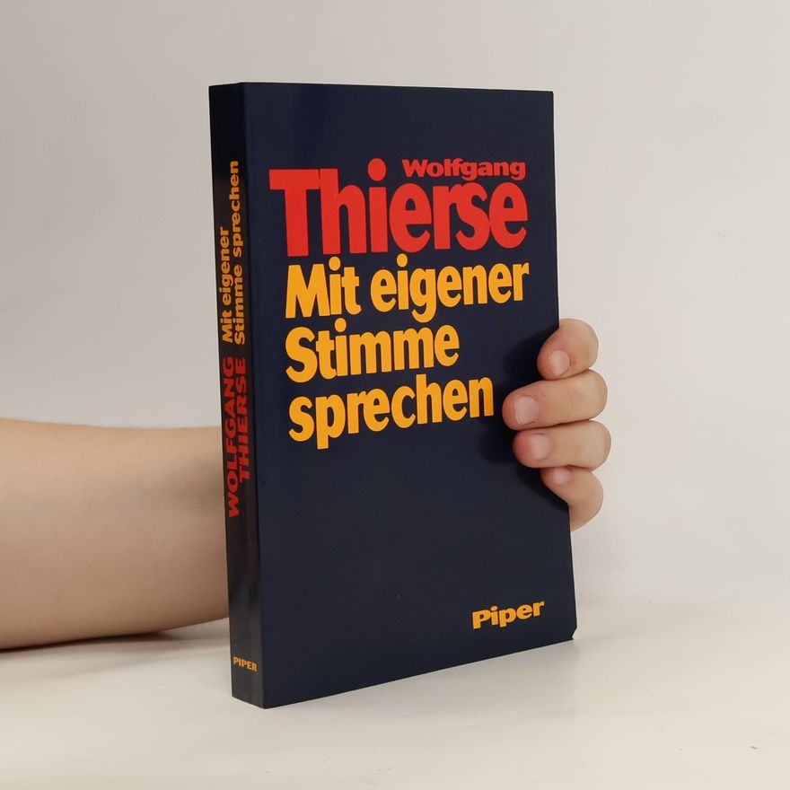 Wolfgang Thierse Mit eigener Stimme sprechen