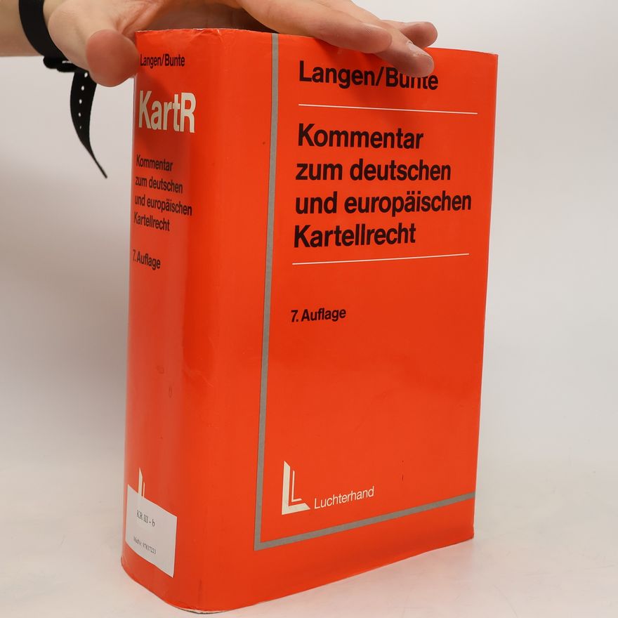 Eugen Langen Kommentar zum deutschen und europäischen Kartellrecht