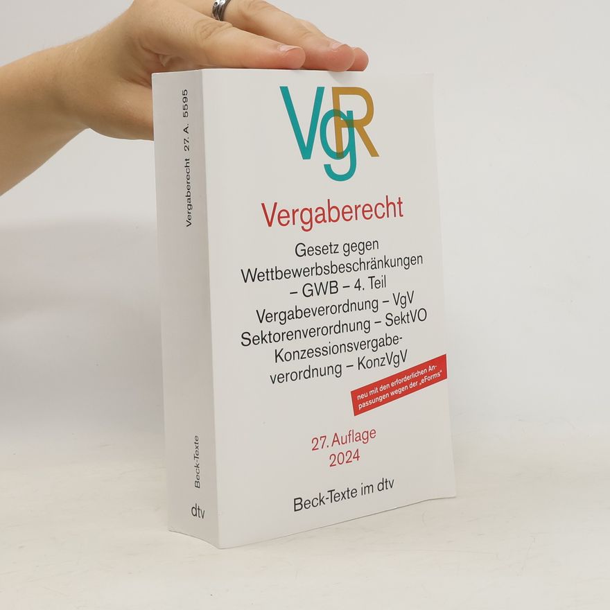 Kolektiv autorů Vergaberecht