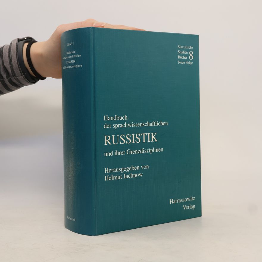 Helmut Jachnow Handbuch der sprachwissenschaftlichen Russistik und ihrer Grenzdisziplinen