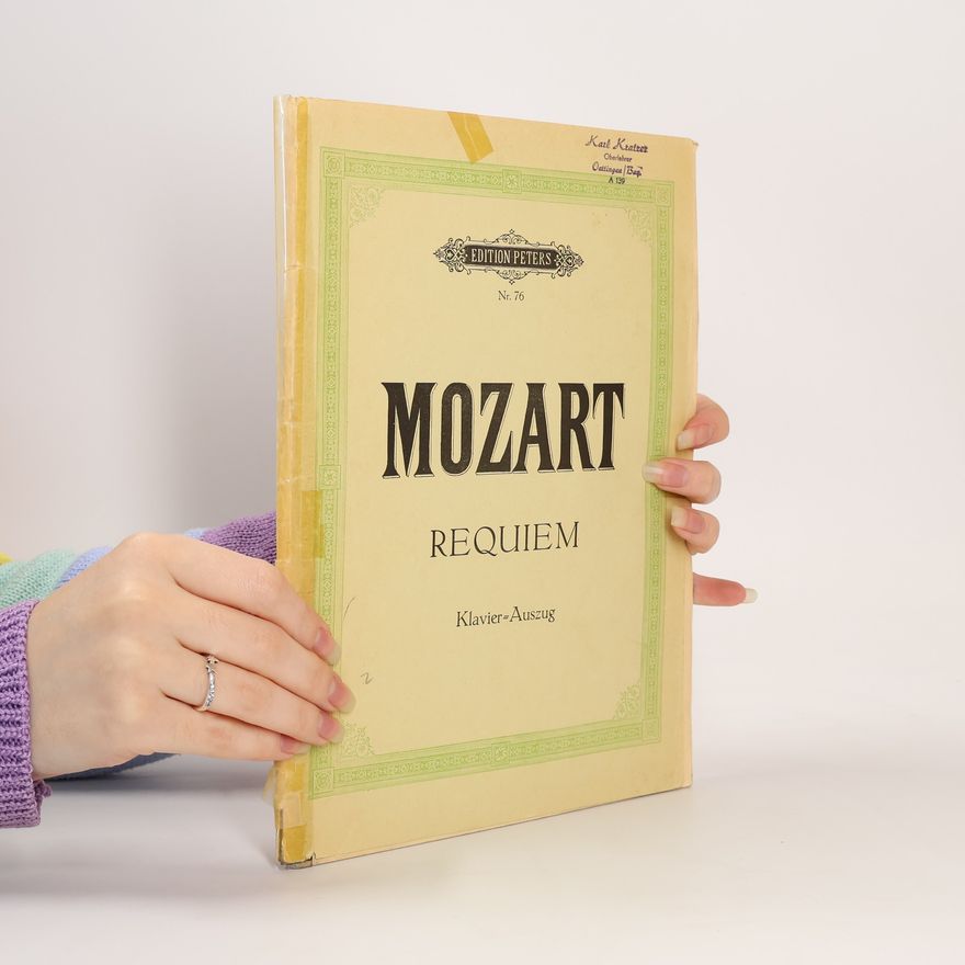 Wolfgang Amadeus Mozart Requiem. Klavierauszug