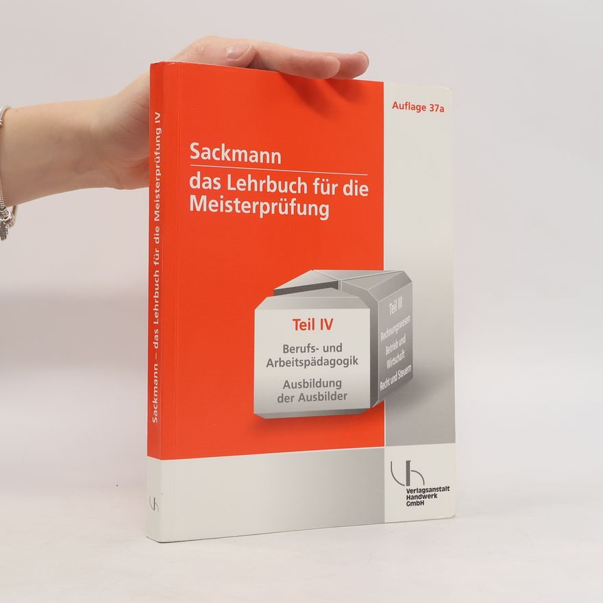 Walter Bourichter Sackmann - das Lehrbuch für die Meisterprüfung