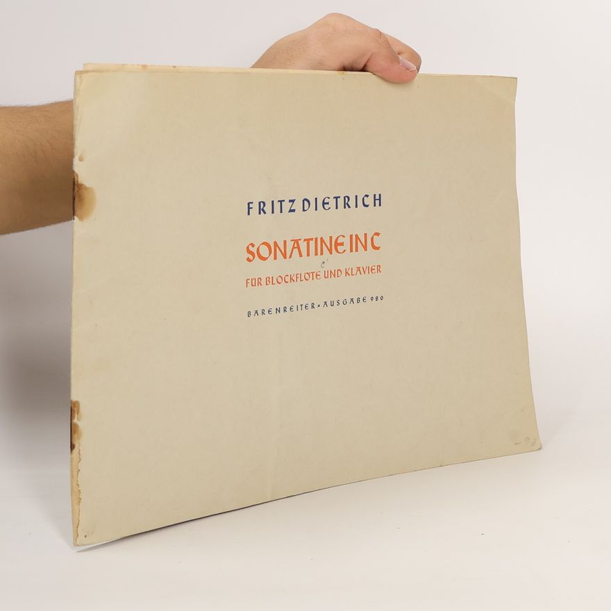 Fritz Dietrich Sonatine in C für Blockflöte und Klavier