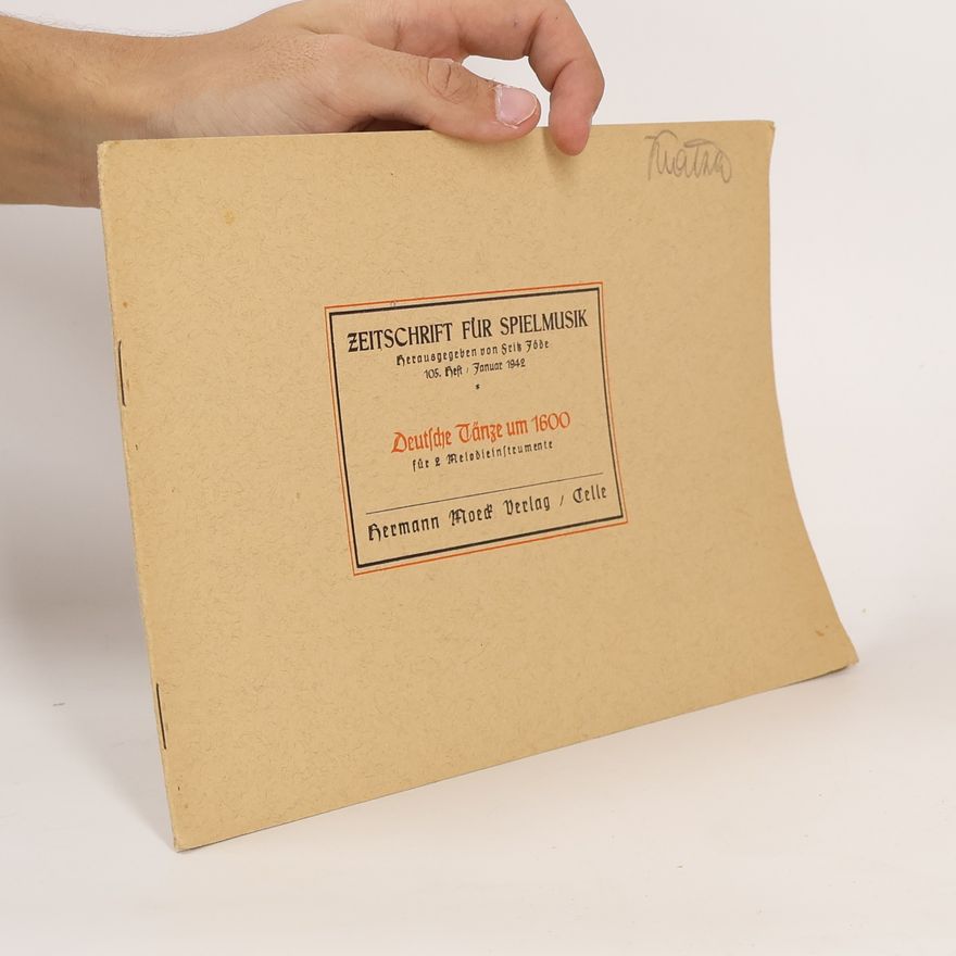 Autorenkollektiv Deutsche Tänze um 1600 für 2 Melodieinstrumente
