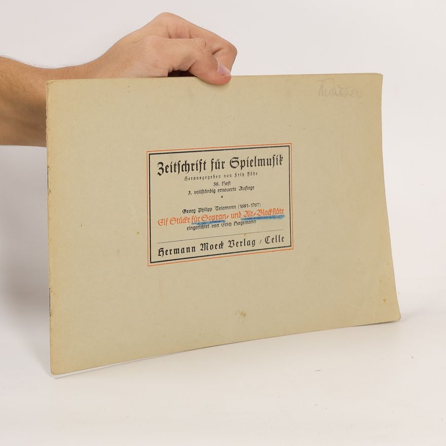 Georg Philipp Telemann Zeitschrift für Spielmusik