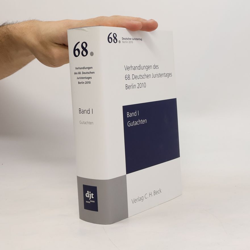 Kolektiv autorů Verhandlungen des 68. Deutschen Juristentages
