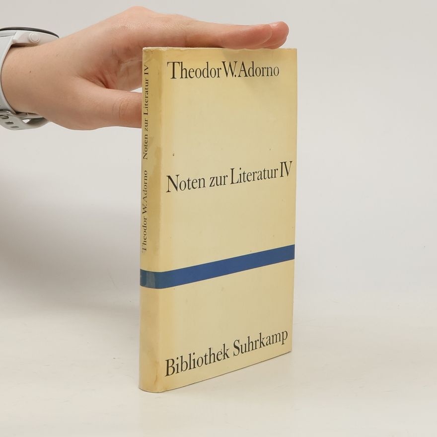 Theodor W. Adorno Noten zur Literatur 4.