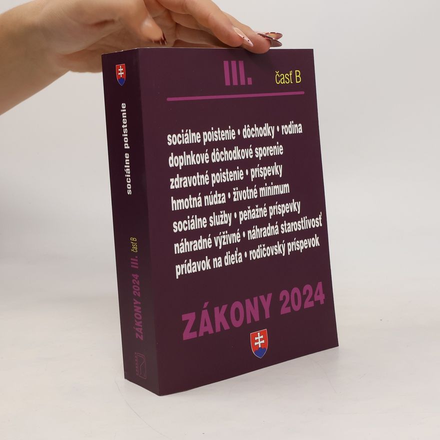 Kolektív autorov Zákony 2024 III. Časť A