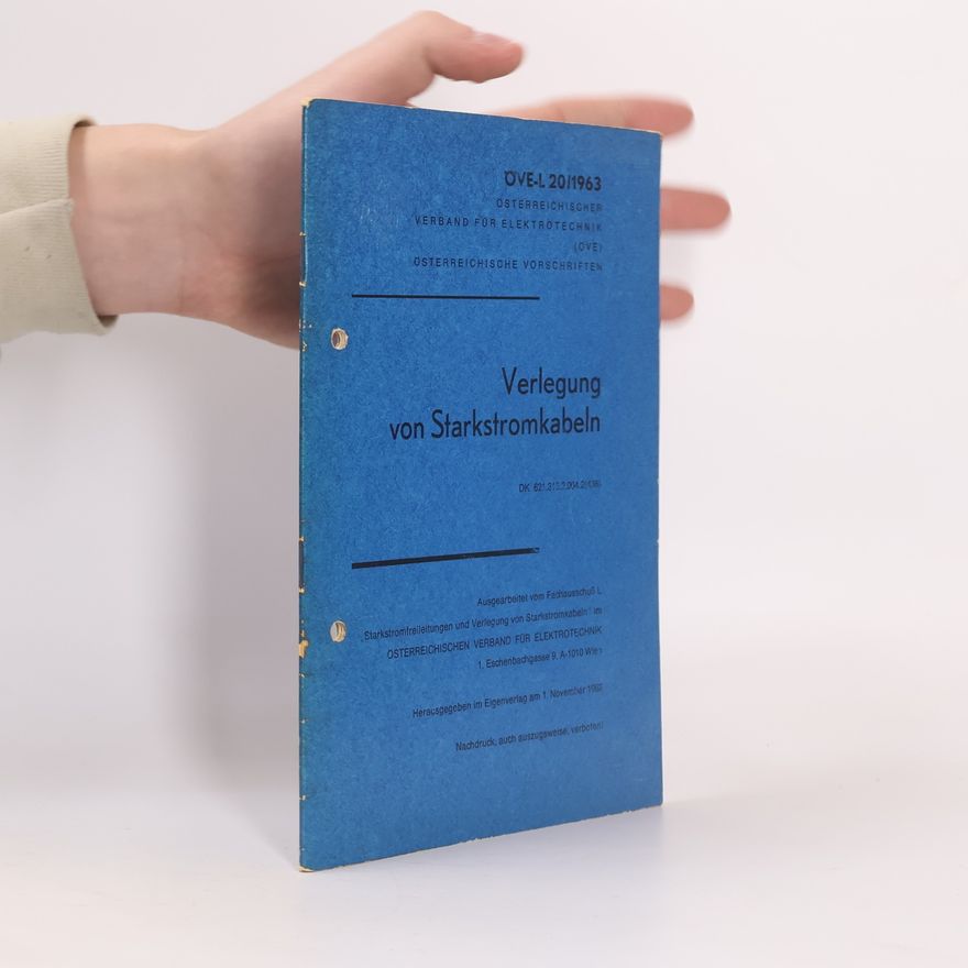 Various authors Verlegung von Starkstromkabeln