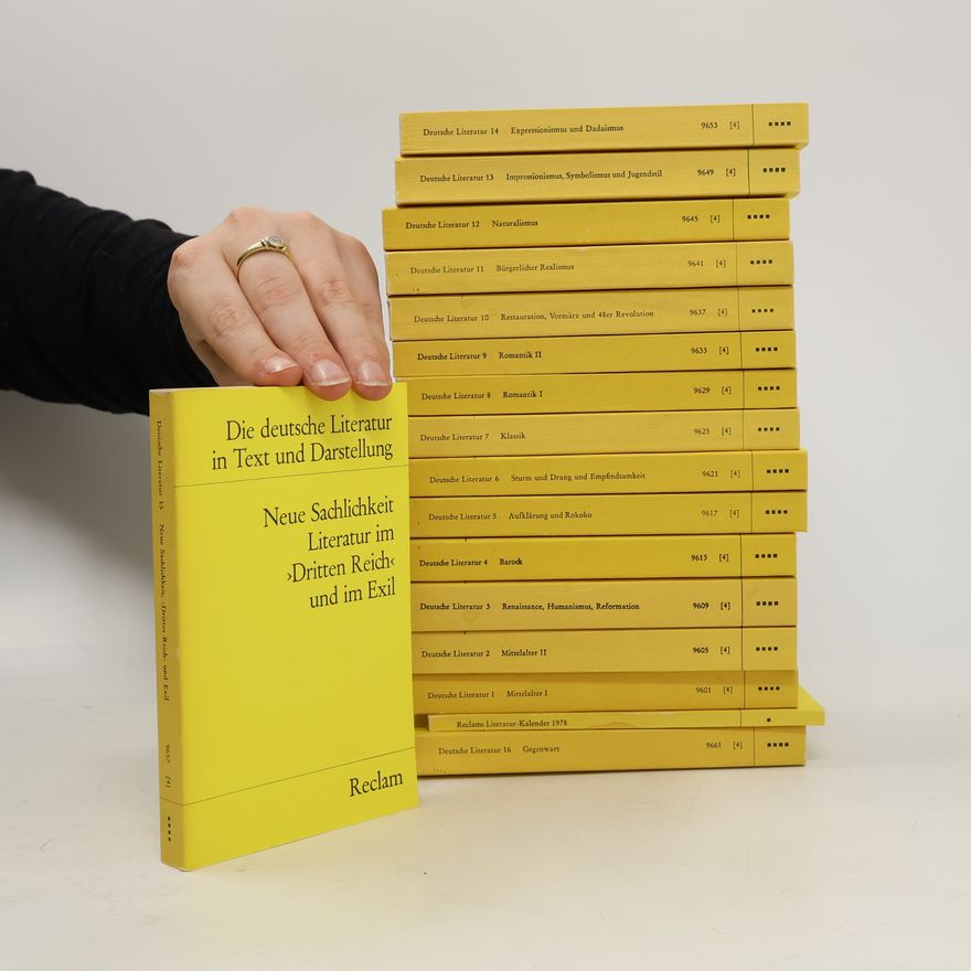 Autorenkollektiv Deutsche Literatur in Text und Darstellung 1-16. Reclams Literatur-Kalender 1978