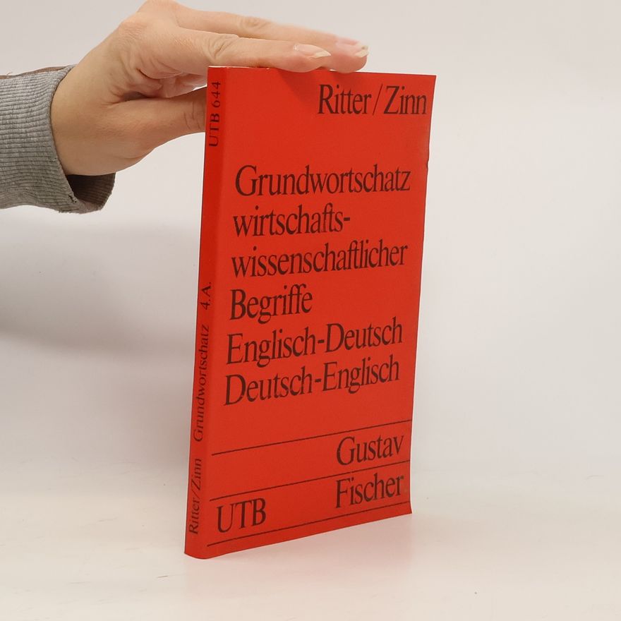 Ulrich Peter Ritter Grundwortschatz wirtschaftswissenschaftlicher Begriffe