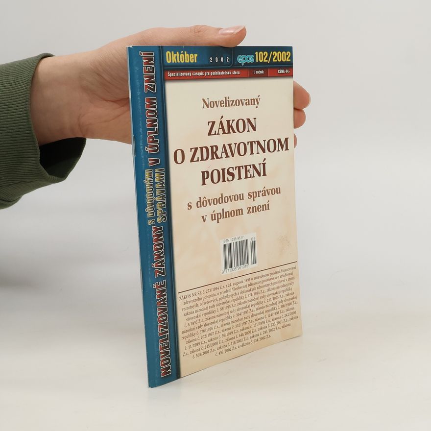 Various authors Novelizovaný zákon o zdravotnom poistení