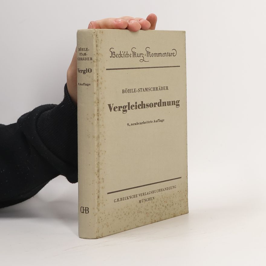 Aloys Böhle-Stamschräder Vergleichsordnung