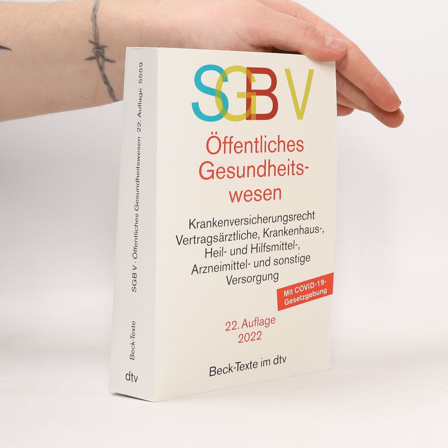 AA.VV. SGB V Recht des öffentlichen Gesundheitswesens