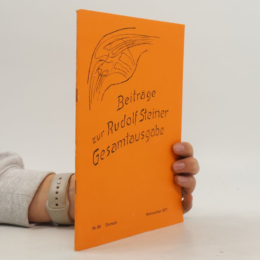 Various authors Beiträge zur Rudolf Steiner Gesamtausgabe