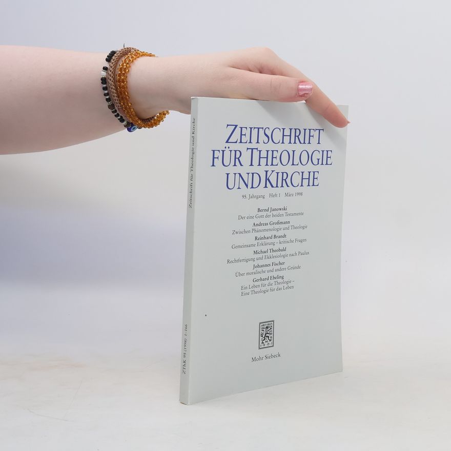 Kolektív autorov Zeitschrift für Theologie und Kirche 95, Heft 1