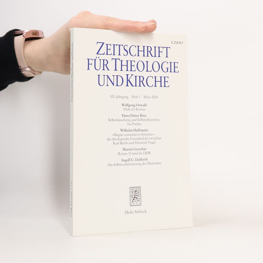 Various authors Zeitschrift für Theologie und Kirche 3/2008
