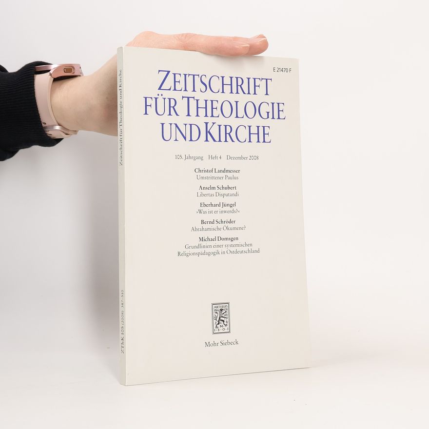 Kolektív autorov Zeitschrift für Theologie und Kirche 105, Heft 4