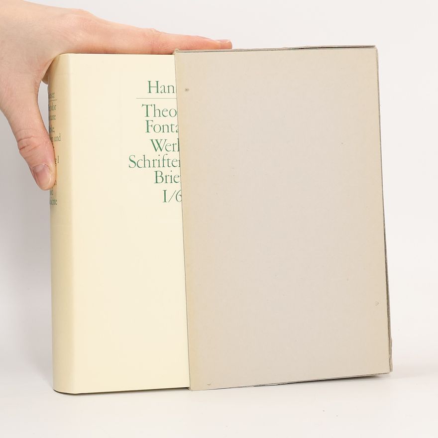 Theodor Fontane Werke, Schriften und Briefe. Abteilung I. Band 6