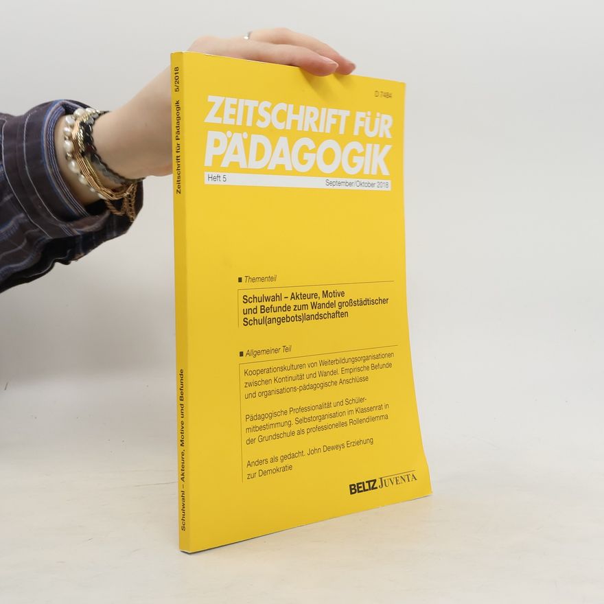 Autorenkollektiv Zeitschrift für Pädagogik 5/2018