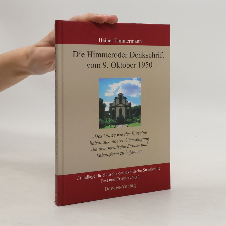 Heiner Timmermann Die Himmeroder Denkschrift vom 9. Oktober 1950