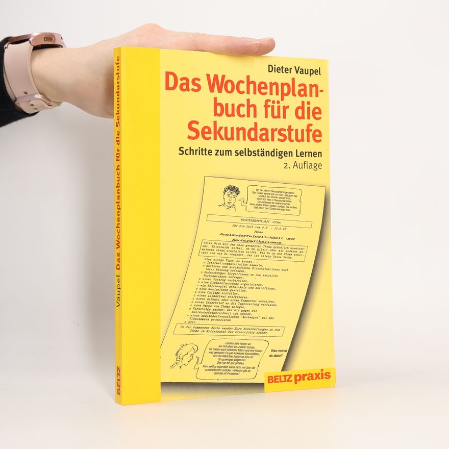 Dieter Vaupel Das Wochenplanbuch für die Sekundarstufe