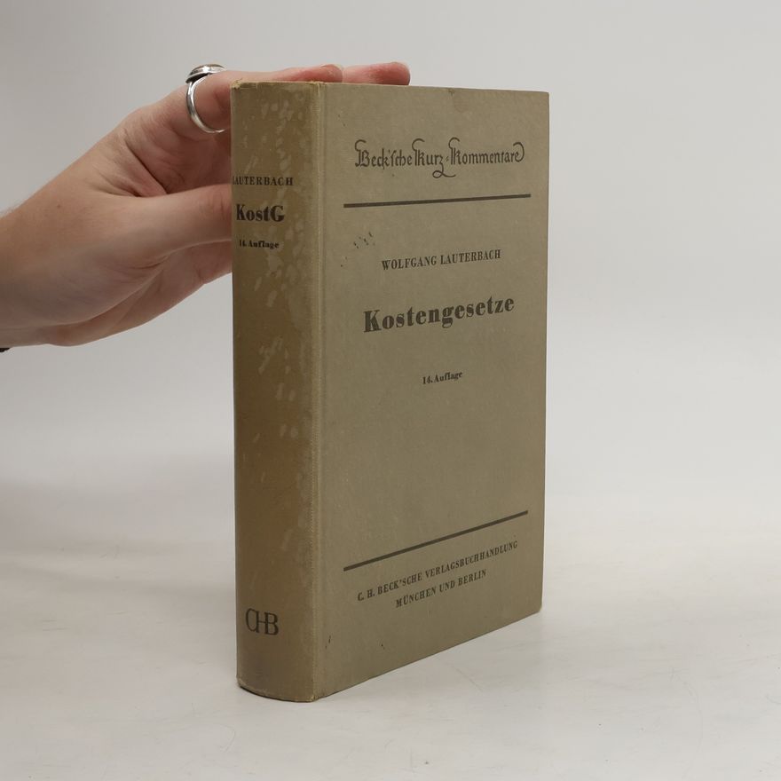 Wolfgang Lauterbach Kostengesetze
