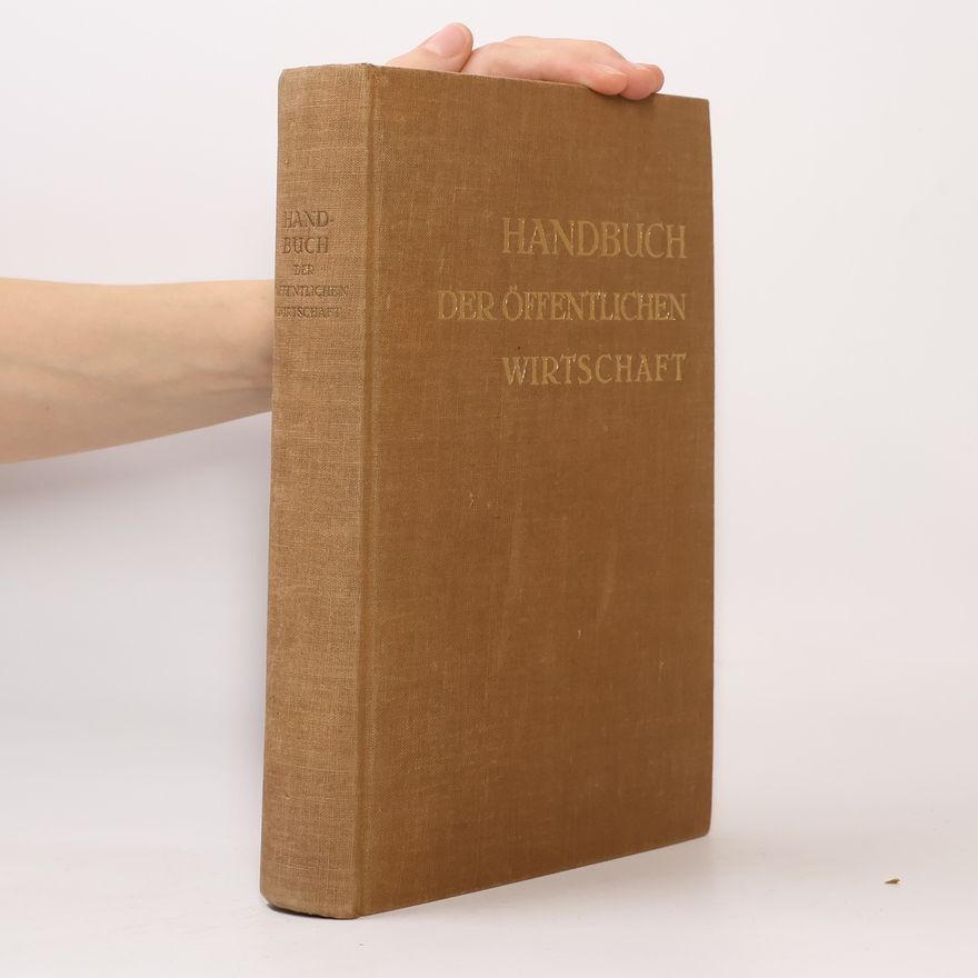 Kolektiv autorů Handbuch der öffentlichen Wirtschaft