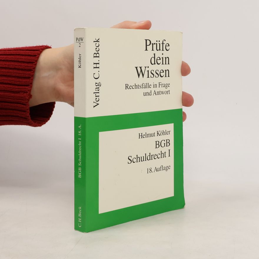 Helmut Köhler BGB, Recht der Schuldverhältnisse 1