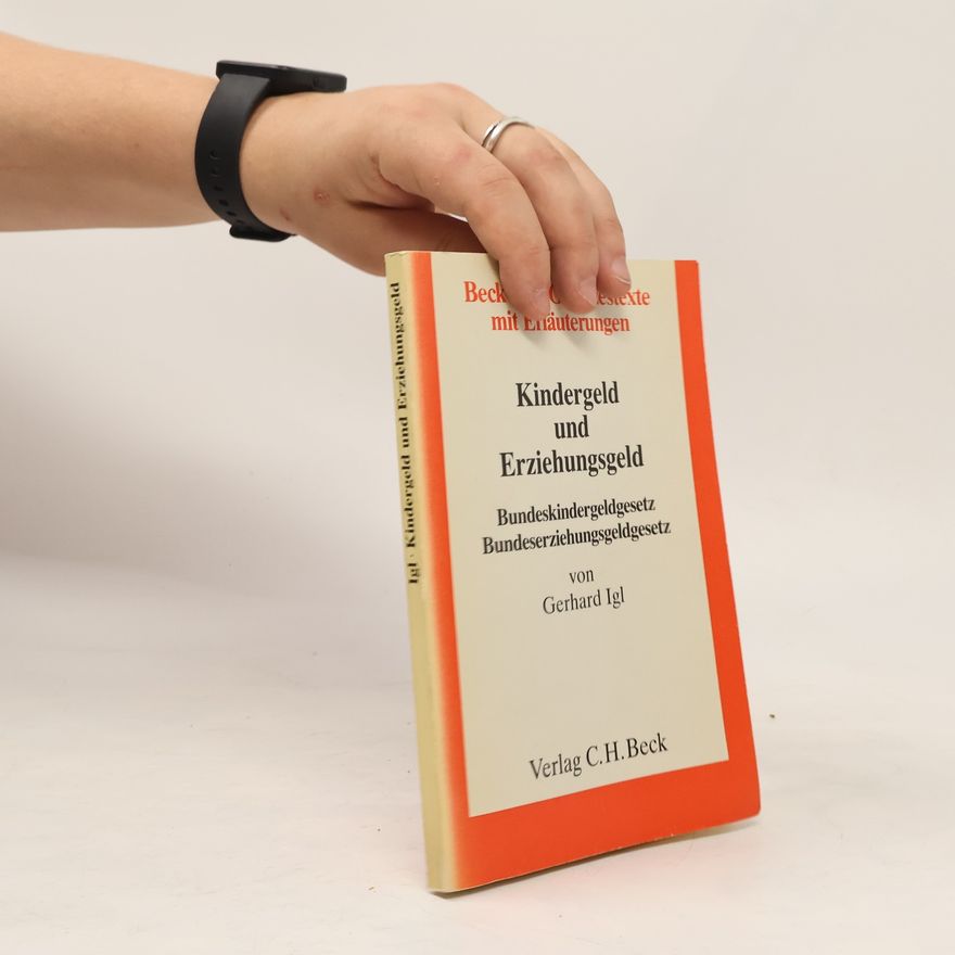 Gerhard Igl Kindergeld und Erziehungsgeld