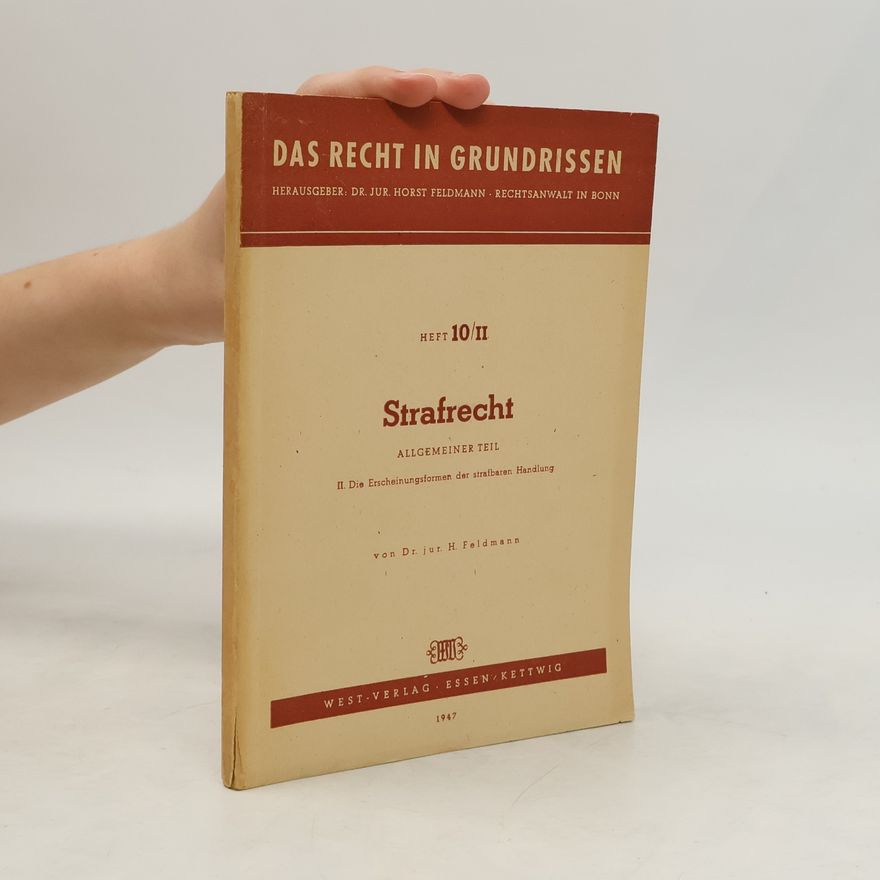 H. Feldmann Strafrecht. Allgemeiner Teil