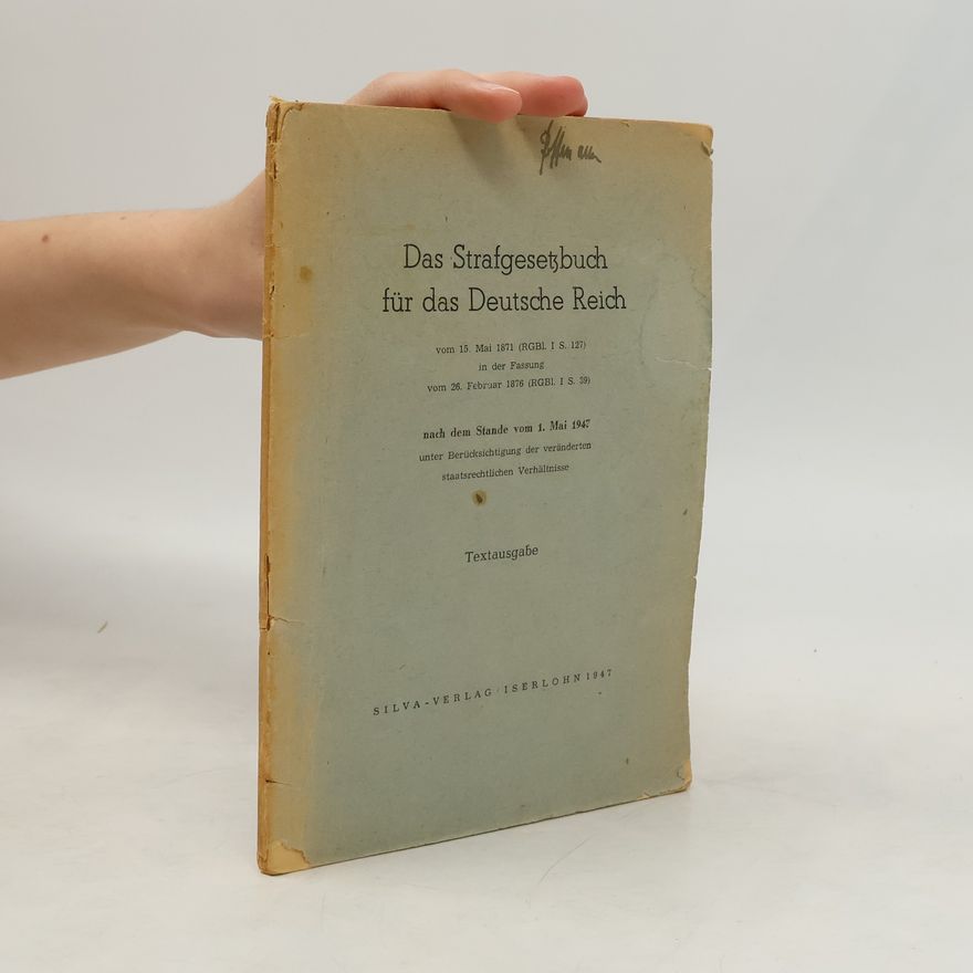 Collectif d'auteurs Das Strafgesetzbuch für das Deutsche Reich