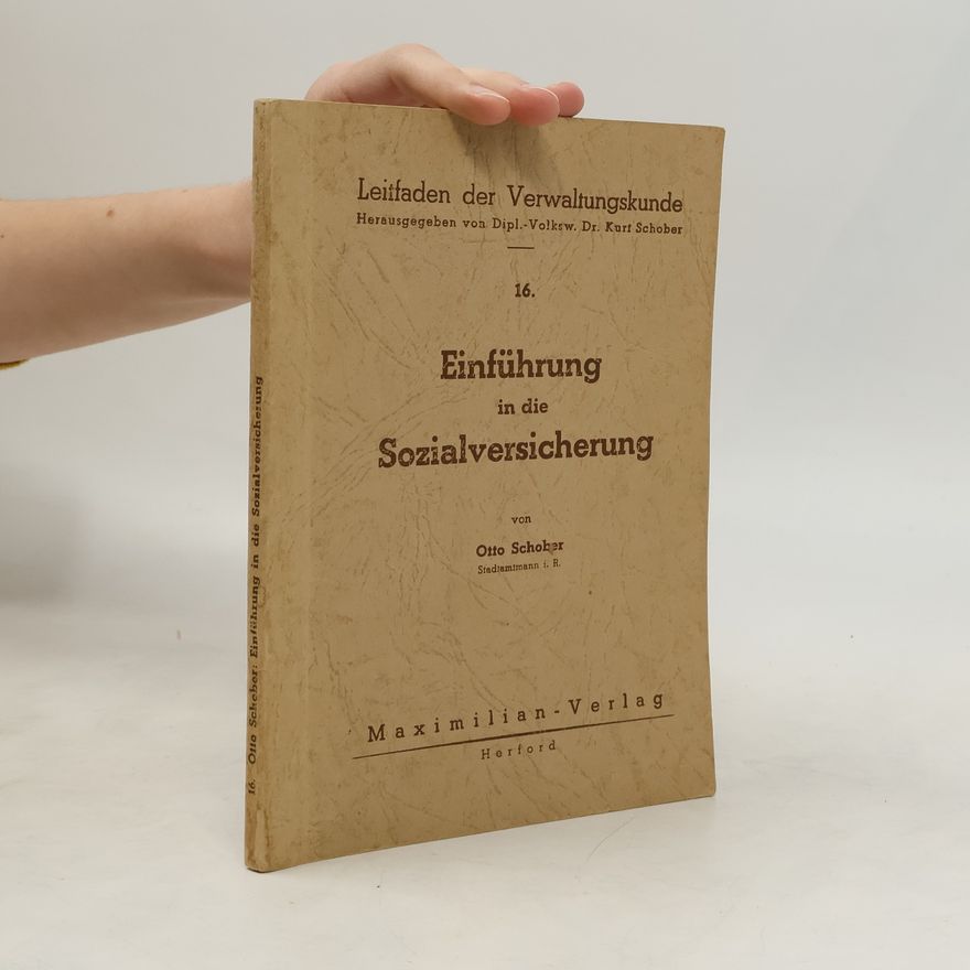 Otto Schober Einführung in die Sozialversicherung