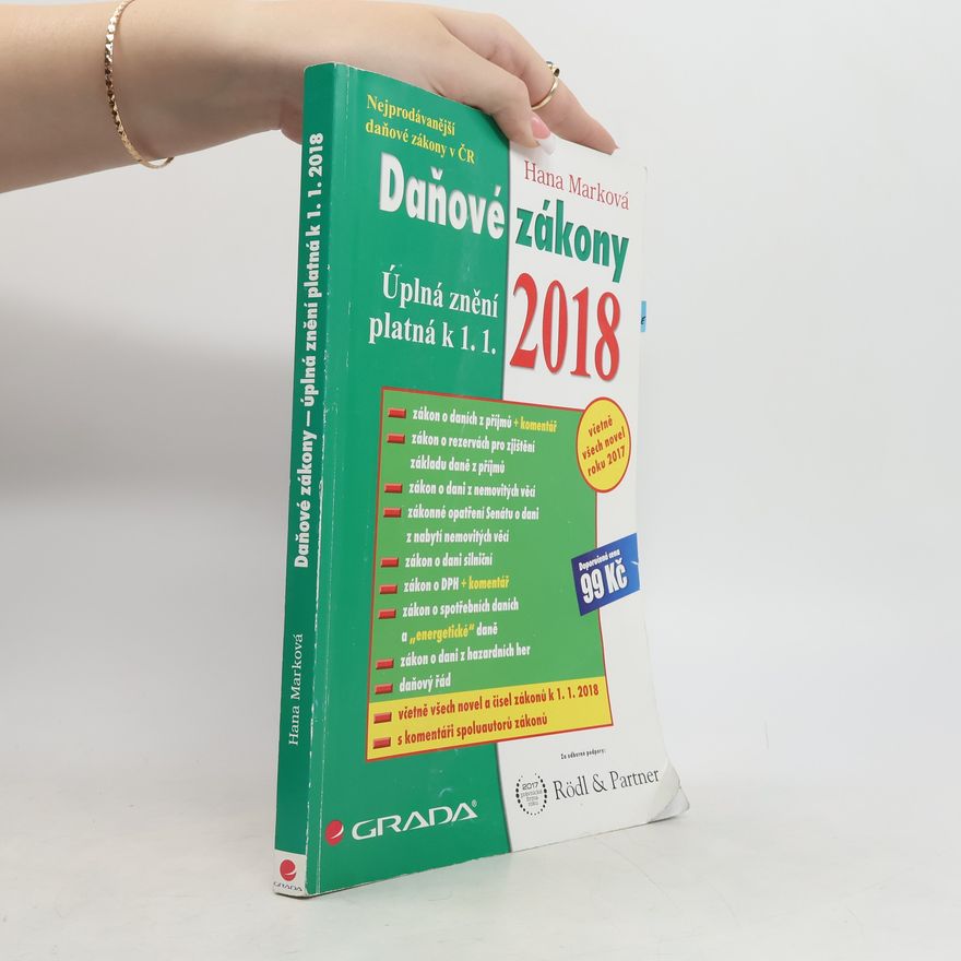 Hana Marková Daňové zákony 2018