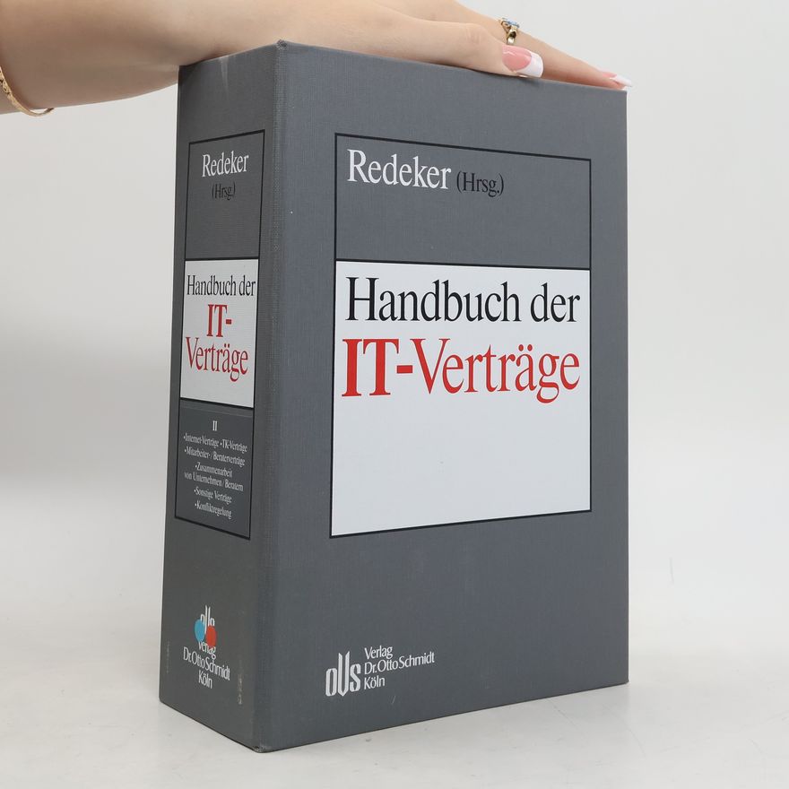 Helmut Redeker Handbuch der IT-Verträge