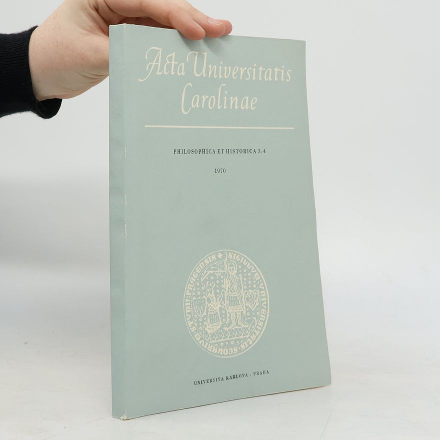 AA.VV. Acta Universitatis Carolinae