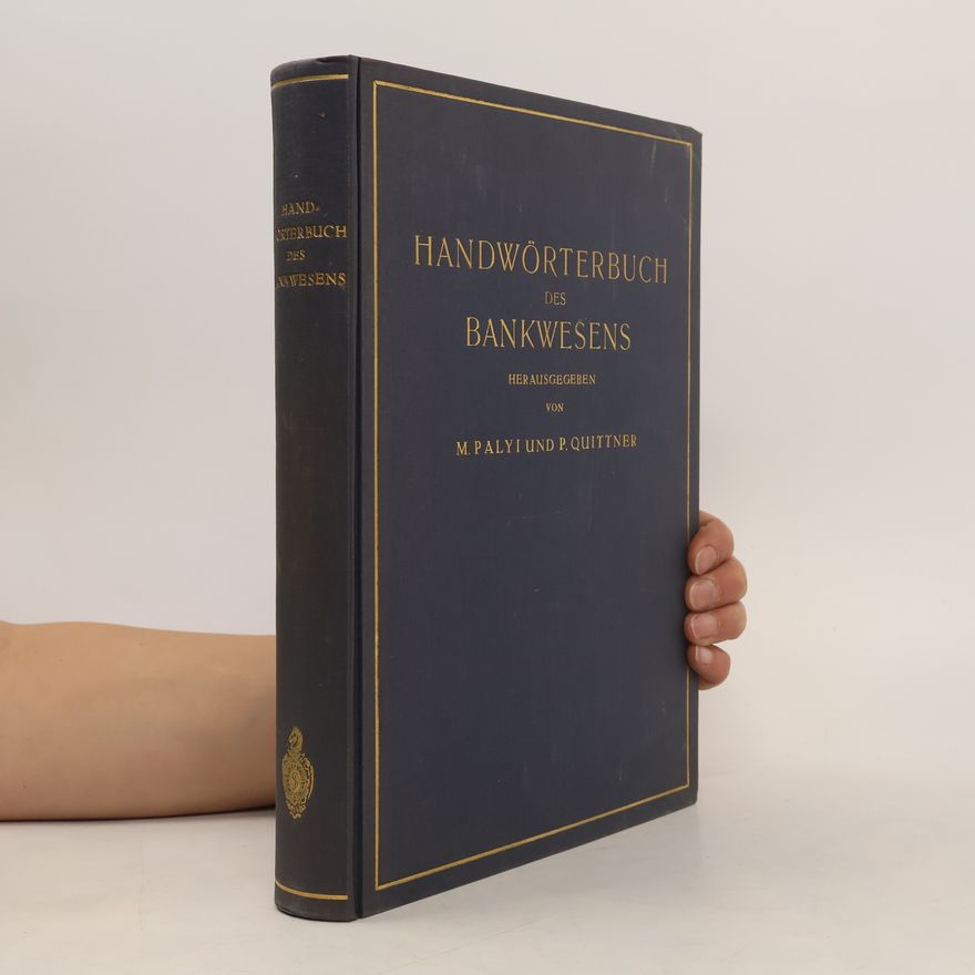 P. Quittner Handwörterbuch des Bankwesens