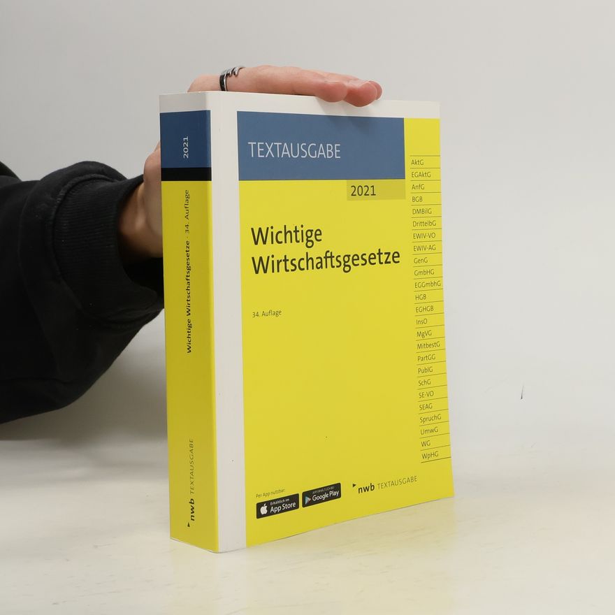 NWB Redaktion Wichtige Wirtschaftsgesetze