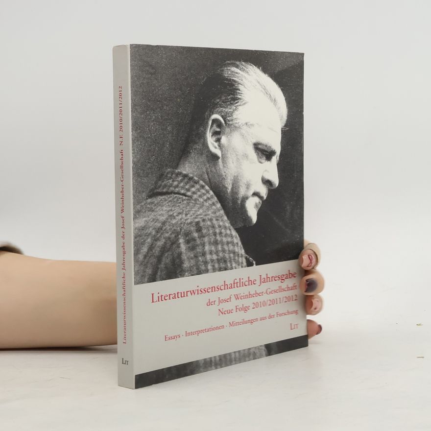 Christoph Fackelmann Literaturwissenschaftliche Jahresgabe der Josef Weinheber-Gesellschaft
