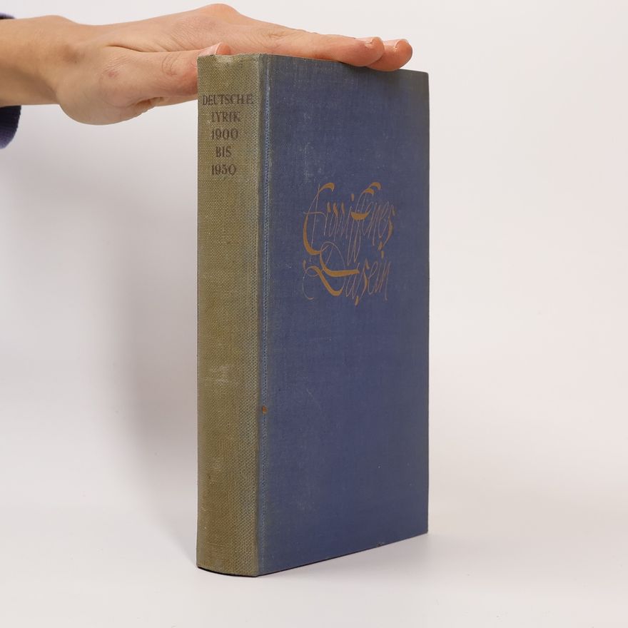 Autorenkollektiv Deutsche Lyrik 1900 bis 1950
