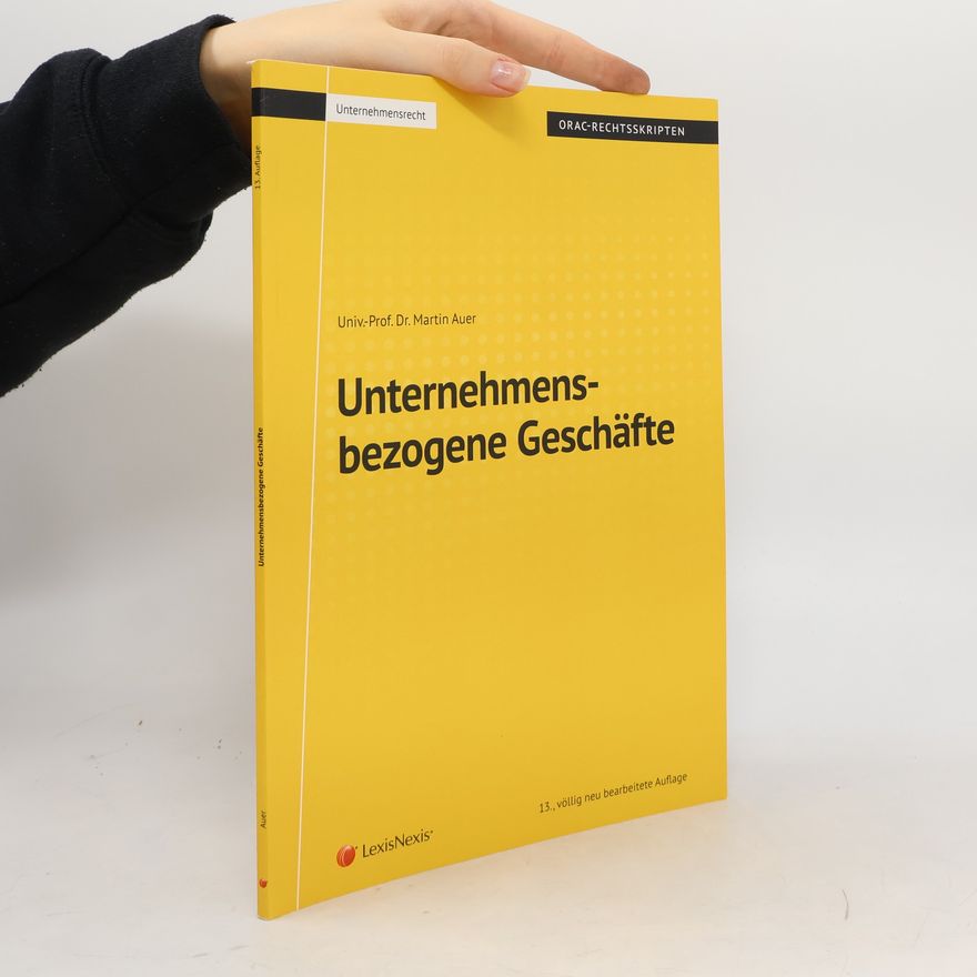 Martin Auer Unternehmensbezogene Geschäfte