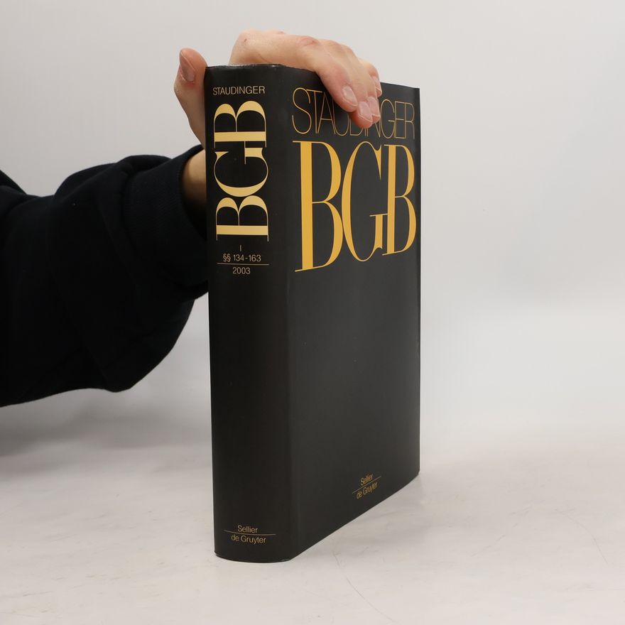 Collectif d'auteurs J von Staudingers Kommentar zum Bürgerlichen Gesetzbuch mit Einführungsgesetz und Nebengesetzen - Buch 1