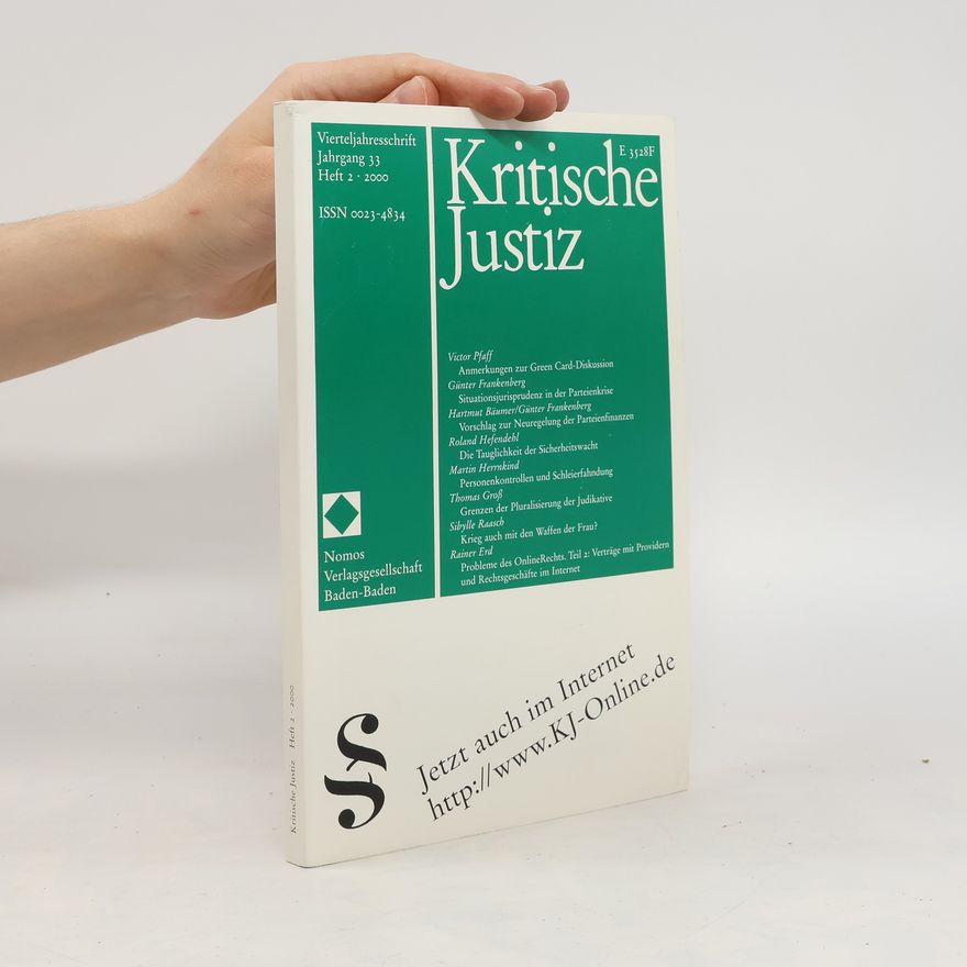 Collectif d'auteurs Kritische Justiz 33. 2/2000