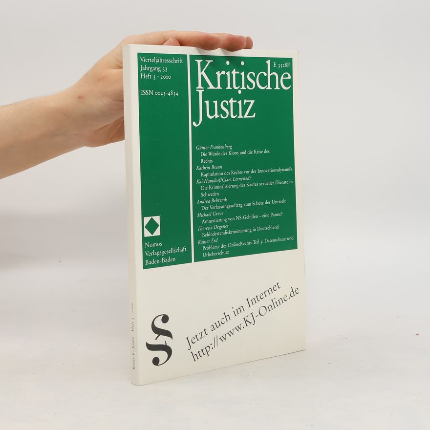 Collectif d'auteurs Kritische Justiz 33. 3/2000