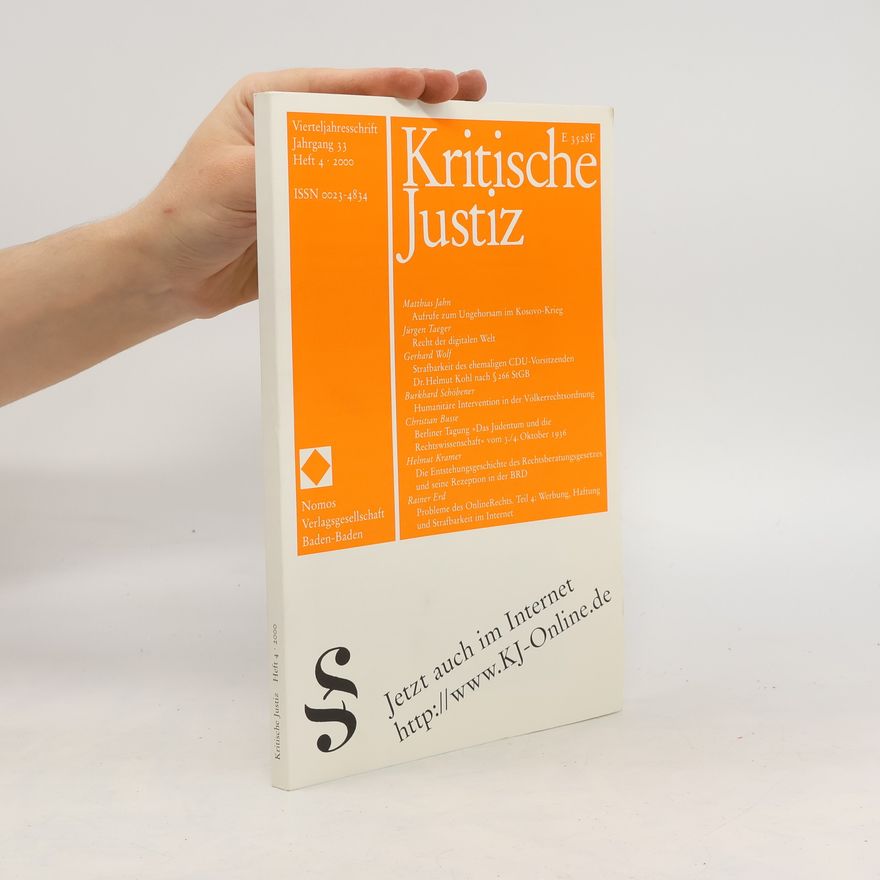 Collectif d'auteurs Kritische Justiz. 4/2000